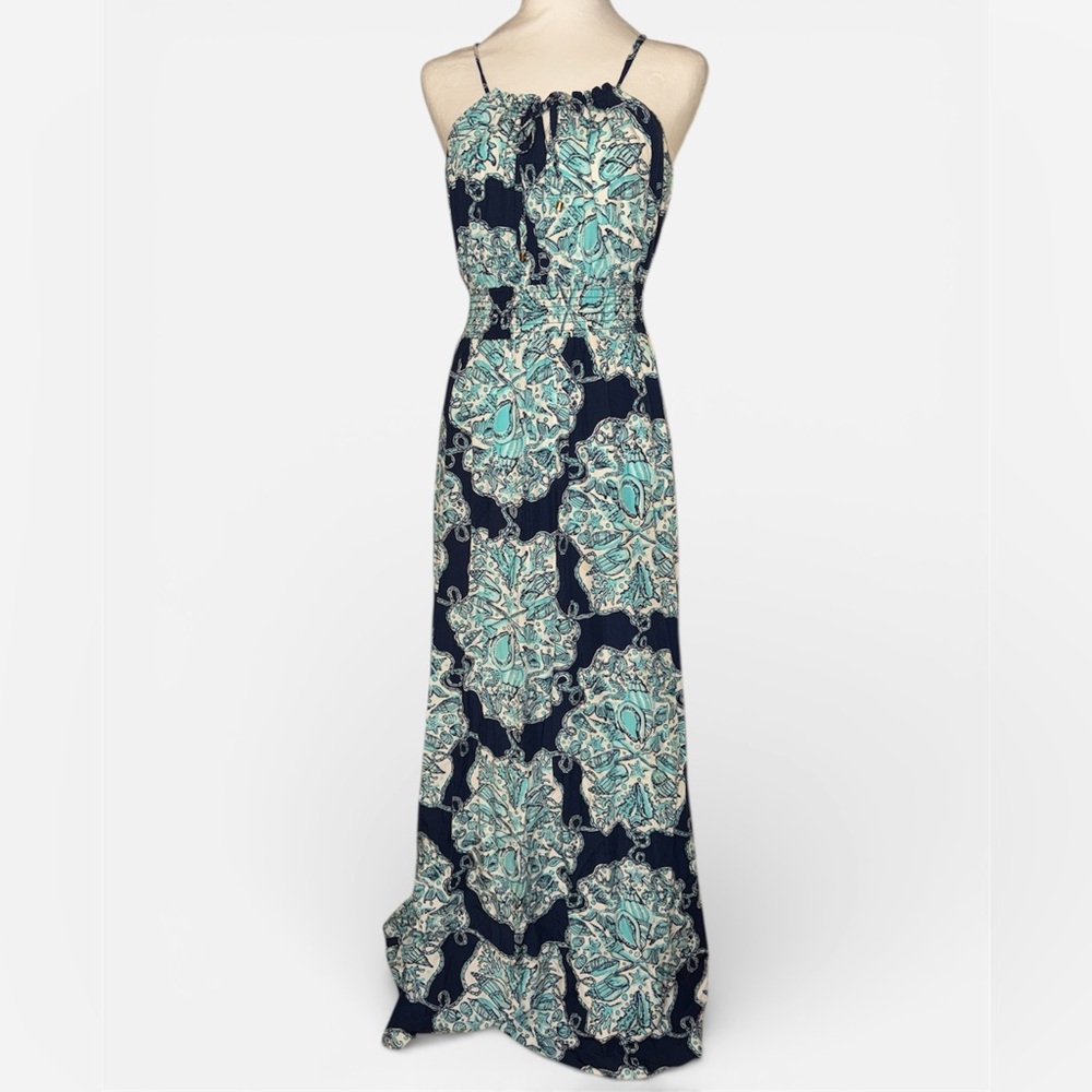 Lilly Pulitzer “Hey Sailor” Halter Maxi Dress